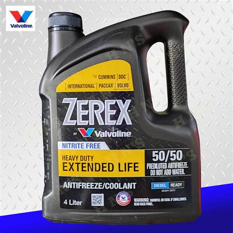 Valvoline ZEREX Heavy Duty Extended Life Coolant 50 50 Prediluted 4L