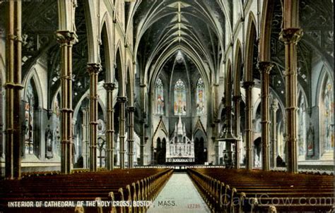 Interior Of Cathedral Of The Holy Cross Boston, MA