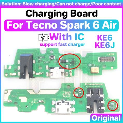 USB Charging Charger Port Board For Tecno Spark 6 Air KE6 KE 6 KE6J