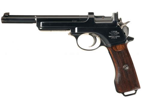 Desirable Steyr Mannlicher Model 1905 Semi Automatic Pistol