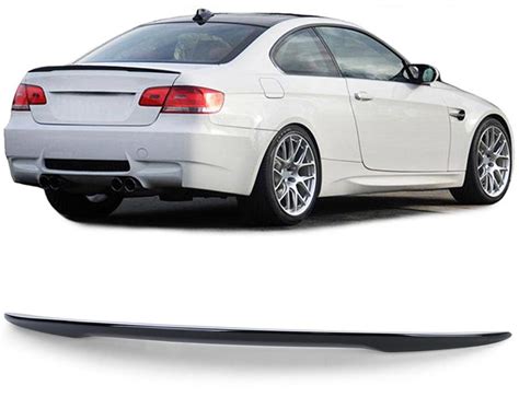 Performance Black Gloss Rear Trunk Lid Spoiler Lip For BMW E92 Coupe In