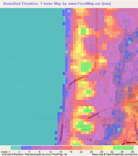 Elevation of Australind,Australia Elevation Map, Topography, Contour