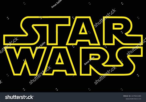 Star Wars Icon Text Sign Logo Stock Vector (Royalty Free) 2275011285 ...