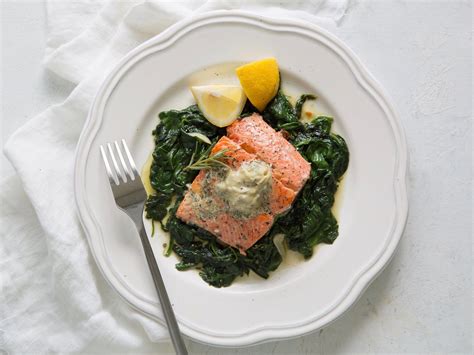 Pan Seared Salmon With Rosemary Butter