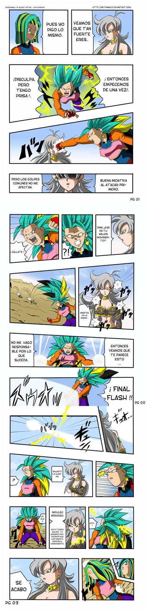 Dragon Ball Oc Burst Entry Lia Vs Brachi By Metamine10 On Deviantart