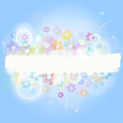 Free Vector | Decorative grunge background with summer flowers