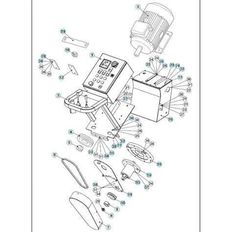 Electrical Assembly For Husqvarna BLASTRAC EBE 350S Steel Shot Blaster