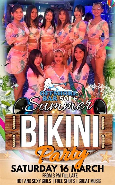 Summer Bikini Party Offshore Bar Soi 6 Pattaya 16 March 2024