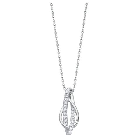 Collier Fantaisie Femme Carador En Argent Avec Oxydes De Zirconium