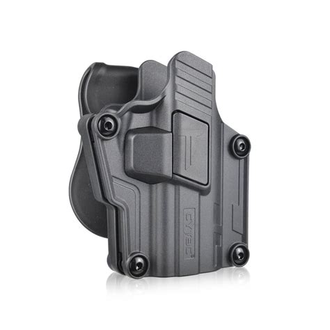 Cytac Mega Fit Universal Pistol Holster W Optic Cutout Blk Valken