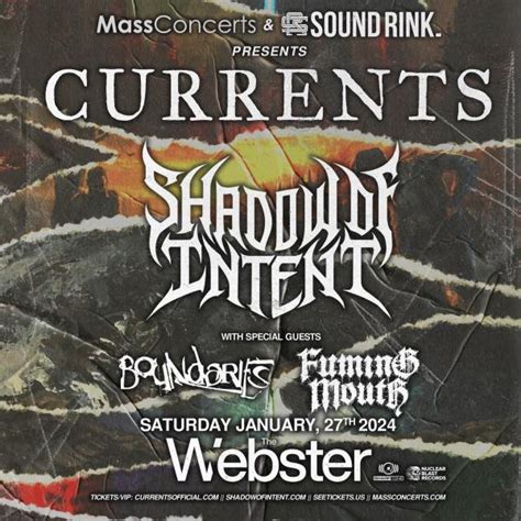 Buy Tickets to SOLD OUT: Currents & Shadow of Intent in Hartford on Jan ...