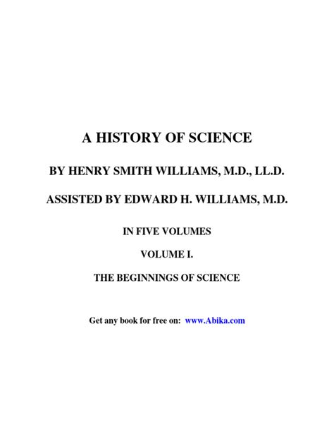 A History of Science (Volume 1) | PDF | Knowledge | Science