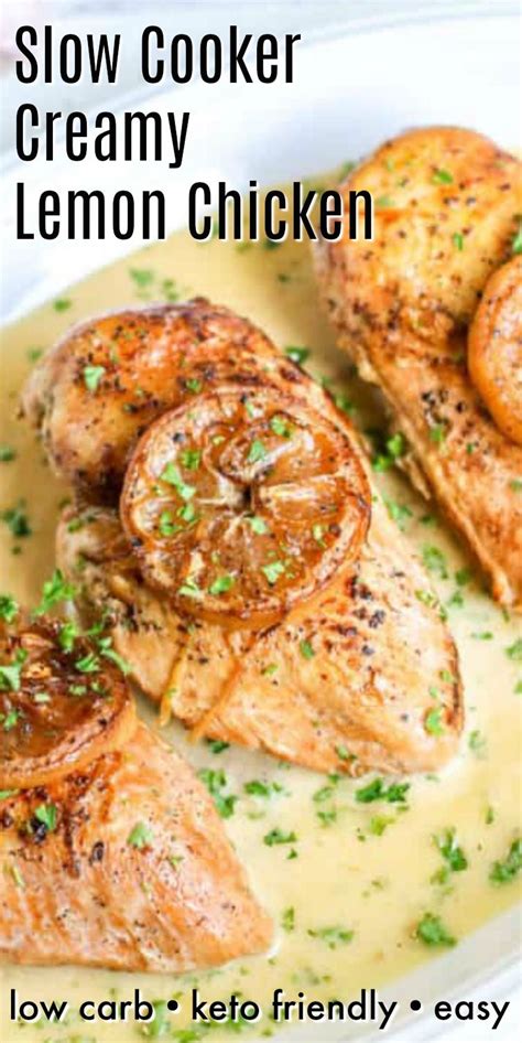 Slow Cooker Creamy Lemon Chicken Artofit