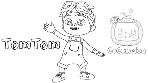 How To Draw TomTom From Cocomelon Step By Step Drawing Tutorial YouTube