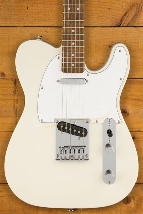 Squier Affinity Telecaster Laurel Olympic White Peach Guitars