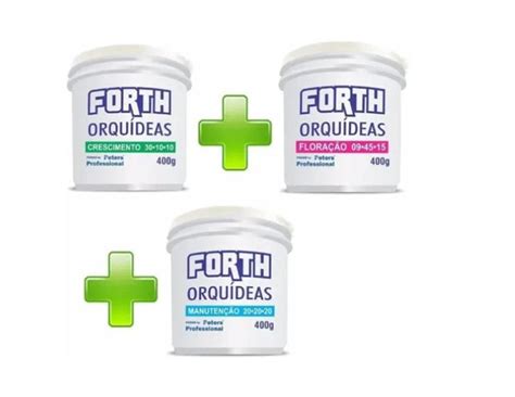 Kit Completo Adubo Forth Peters Para Orquídeas Forth Jardim Adubo