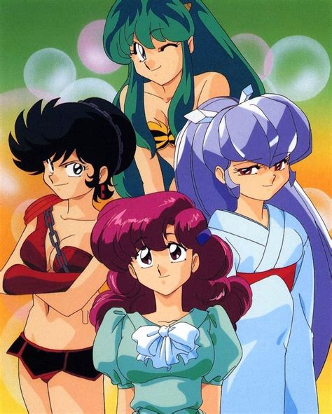 Urusei Yatsura on Instagram: “Lum, Benten, Oyuki, and Ran art by Atsuko ...