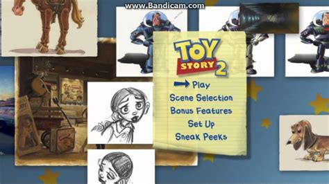 Sneak Peeks Menu 2010 Toy Story 2 Youtube