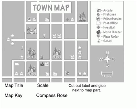 Road Map Legend Symbols Worksheet