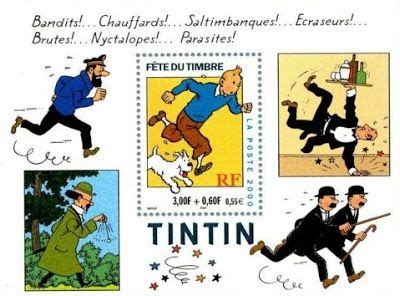 Postage Stamp Sheet Tintin Herge Herg Tintin Bd Tintin