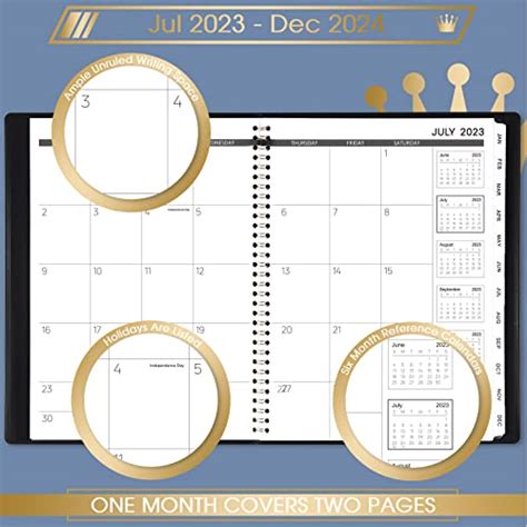 Calendrier Mensuel 2023 2024 18 Mois Calendrier 2023 2024 Avec