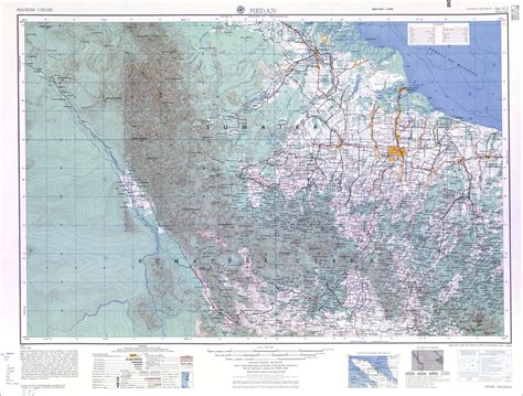 Takjub Indonesia Peta Topografi Medan Skala K Dan K