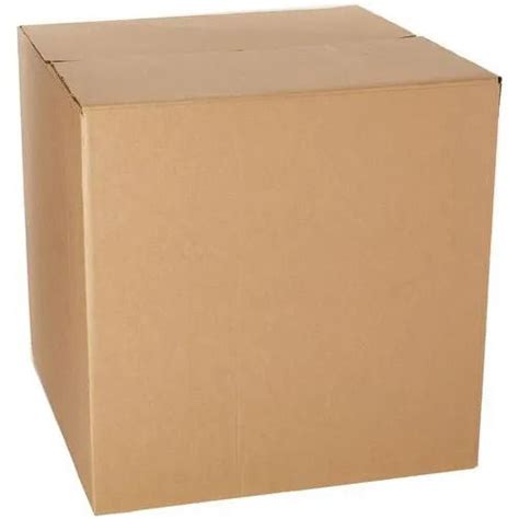 100 Percent Recyclable Eco Friendly Square Shape Plain Corrugated