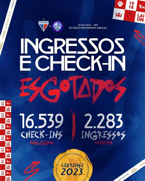 Fortaleza Esporte Clube On Twitter Os Ingressos E Check Ins