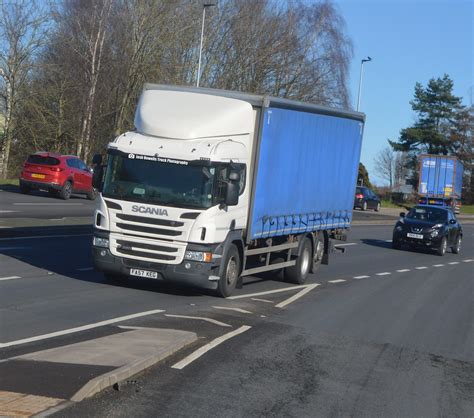 Fa57 Keg Driving Along The A5 Passing Gledrid Services Flickr