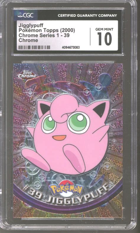 Pokemon Topps Chrome Jigglypuff Cgc Gem Mint Da Card World