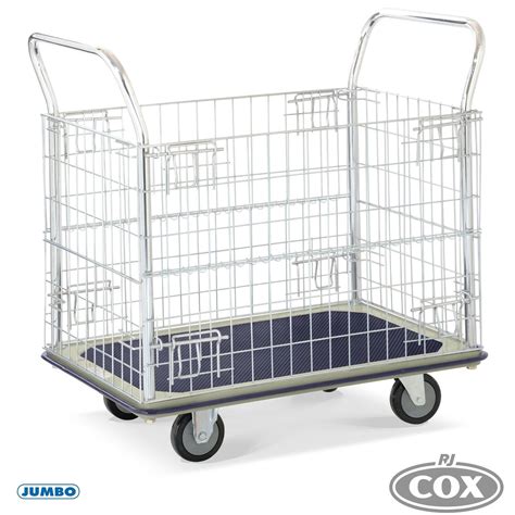 Jumbo Flat Bed Trolley HL113 Small Platform Grelly UK