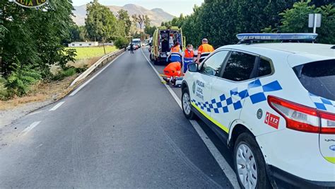 Accidente en Granada Un ciclista de 66 años queda inconsciente tras