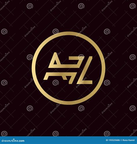 AZ Logo Design Business Typography Vector Template Creative Linked