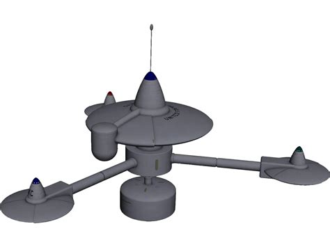 Star Trek Space Station K-7 TOS 3D Model - 3DCADBrowser