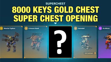 Win Leaderboard Prizes By Opening Gold Chest Super Chest War Robots