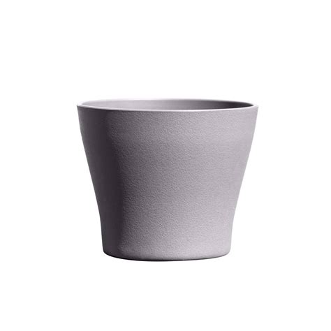 Vigoro 6 5 In Hayward Small Smoked Gray Plastic Planter 6 5 In D X 5