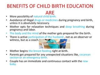 Education for childbirth | PPT