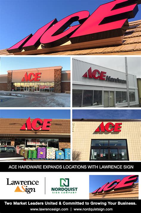 Lawrence Sign Delivers Custom Retail Signage For Ace Hardware Stores In