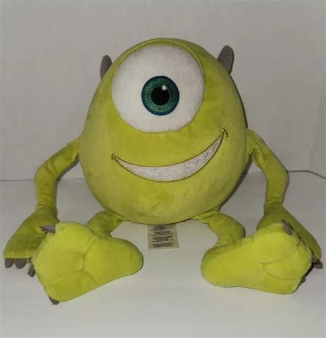 Disney Store Pixar Monsters Inc Mike Wazowski 14 Inch Posable Stuffed Plush Toy £1976