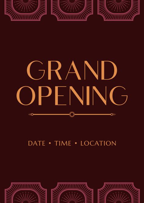 Vintage Grand Opening Letterhead Brandcrowd Letterhead Maker