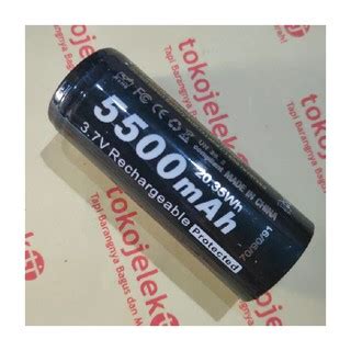 Jual Soshine 26650 5500mAh 3 7V Li Ion Protected FlashLight Battery