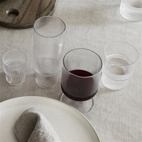 Ferm Living Ripple Wine Glass Set Of 2 Batten Home