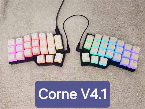 Corne V41 Keyboard Fully Built Cherry Mx Style Pre Soldered Assembled