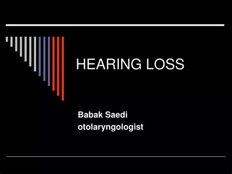 Ppt Hearing Loss Powerpoint Presentation Free Download Id 1926662