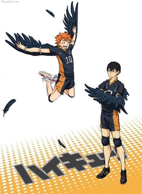 hinata and kageyama by chwee on DeviantArt