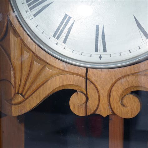 Antique Seth Thomas Oak Regulator Wall Clock Circa 1900 At 1stdibs Seth Thomas Grandfather Clock