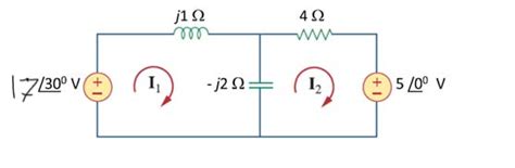 Solved Using Mesh Analysis Calculate The Currents I1 And I2