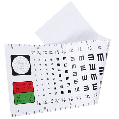 Eye Chart Professional Visual Testing Chart Standard Visual Eye Test