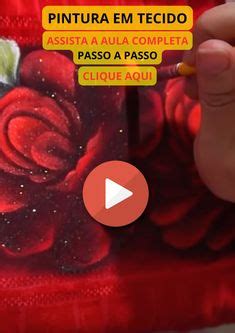 9 Ideias De Aulas Aprenda A Pintar Pintura Em Tecido Pintura Em