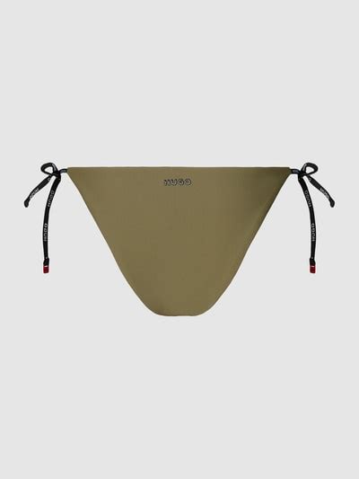 HUGO Bikini Slip mit Schnürung Modell PURE khaki online kaufen